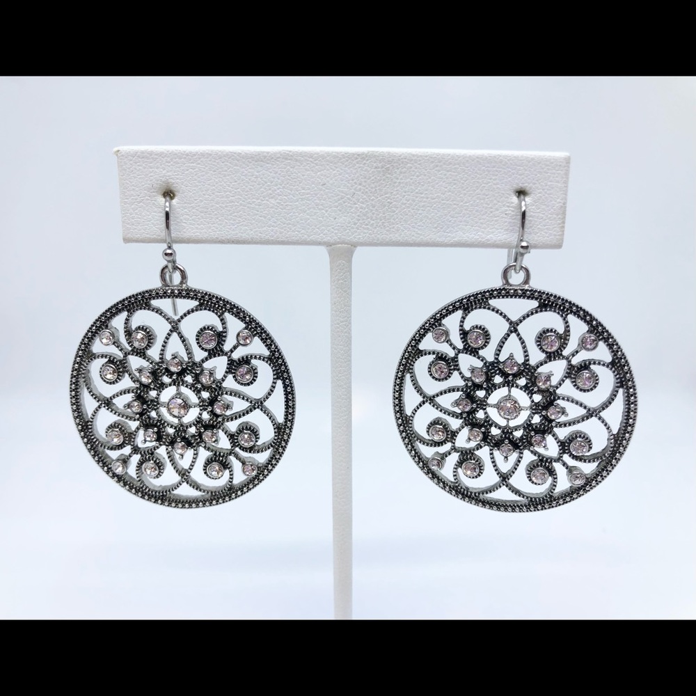 Lia Sophia Art Deco Style Filigree Earrings